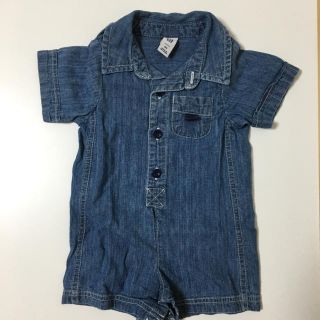 ベビーギャップ(babyGAP)のbabyGAP デニム ロンパース  60サイズ(ロンパース)