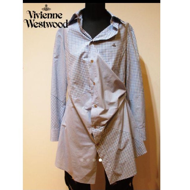 Vivienne Westwood(ヴィヴィアンウエストウッド)のプロフを読んで下さい様専用【VivienneWestwood】変形ロングシャツ レディースのトップス(シャツ/ブラウス(長袖/七分))の商品写真