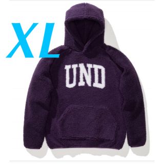 アンディフィーテッド(UNDEFEATED)のXL undefeated sherpa pullover hood パープル(パーカー)