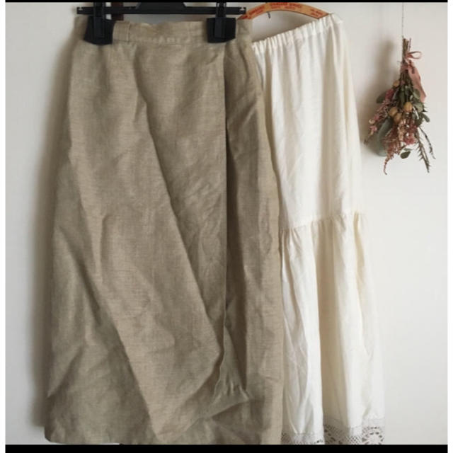 flower(フラワー)のlinen skirt  レディースのスカート(ロングスカート)の商品写真