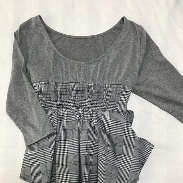 ZARA(ザラ)のチェックカットソー レディースのトップス(カットソー(長袖/七分))の商品写真