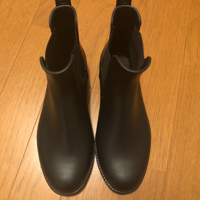 シンプルレインブーツ❤︎ブラック黒 レディースの靴/シューズ(レインブーツ/長靴)の商品写真