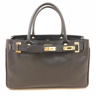 アパルトモンドゥーズィエムクラス(L'Appartement DEUXIEME CLASSE)のドゥーズィエムクラス★SITA PARANTICAレザートートBAG S★黒(トートバッグ)