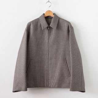 コモリ(COMOLI)のAURALEE DOUBLE FACE CHECK ZIP BLOUSON(ブルゾン)