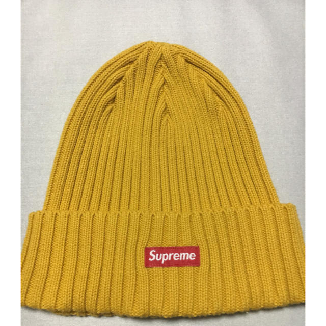 Supreme(シュプリーム)のSupreme 18ss Overdyed Ribbed Beanie イエロー メンズの帽子(ニット帽/ビーニー)の商品写真