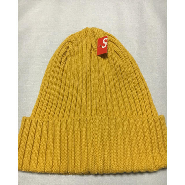 Supreme(シュプリーム)のSupreme 18ss Overdyed Ribbed Beanie イエロー メンズの帽子(ニット帽/ビーニー)の商品写真