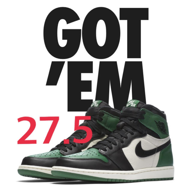 27.5cm  AIR JORDAN 1 PINE GREEN パイングリーン