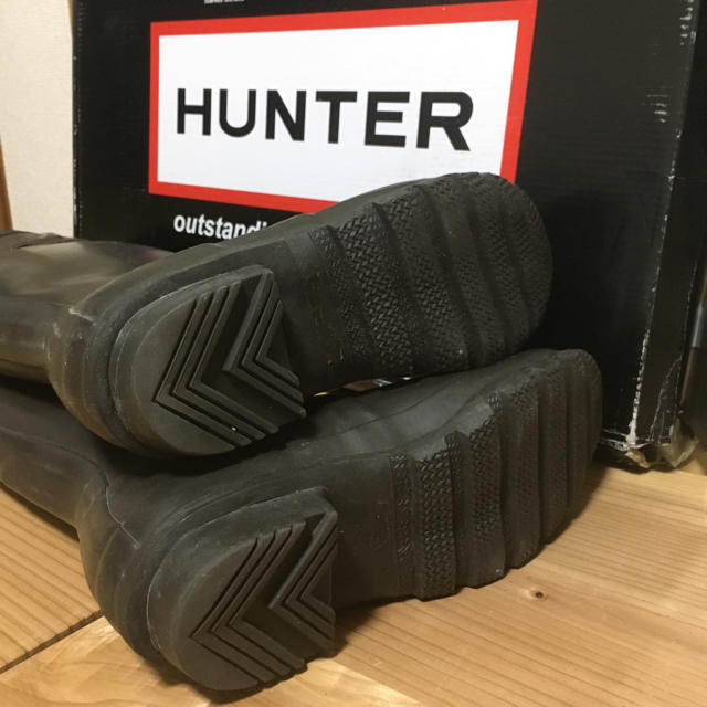 HUNTER(ハンター)のハンター レインブーツ ブラウン 37サイズ レディースの靴/シューズ(レインブーツ/長靴)の商品写真