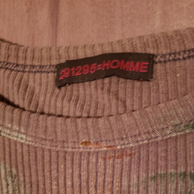 291295=HOMME(ニーキュウイチニーキュウゴーオム)の291295　HOMME ペイントカットソー メンズのトップス(Tシャツ/カットソー(七分/長袖))の商品写真