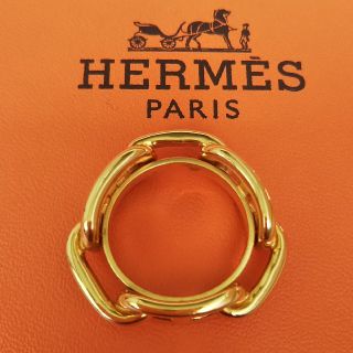 エルメス(Hermes)のエルメス HERMES スカーフ リング チャーム ペンダントトップ 指輪 美品(その他)