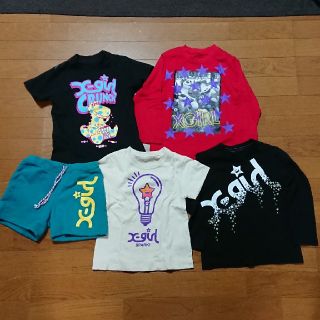 エックスガールステージス(X-girl Stages)の最終値下げ エックスガール ステージス 5T(110) Tシャツ&パンツ セット(Tシャツ/カットソー)