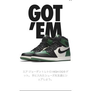 ナイキ(NIKE)のきのぴー様 専用 NIKE AIR JORDAN 1 エアジョーダン1(スニーカー)