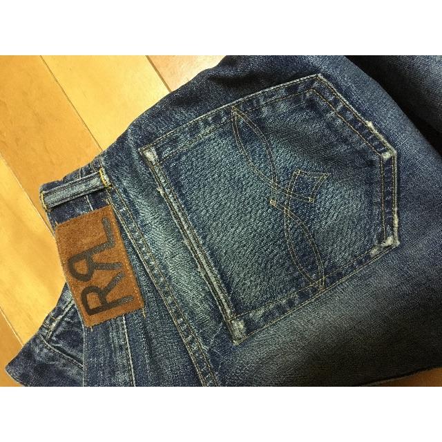 RRL(ダブルアールエル)のRRLダメージ加工デニム メンズのパンツ(デニム/ジーンズ)の商品写真