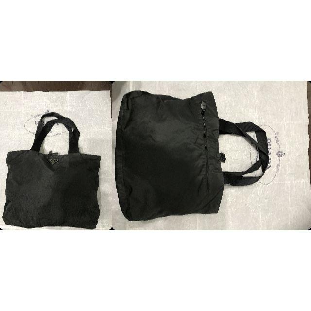 PRADA(プラダ)の●11万プラダ黒ナイロンショルダー大き目マルチバッグジム外ポケット●良好品 レディースのバッグ(ボストンバッグ)の商品写真