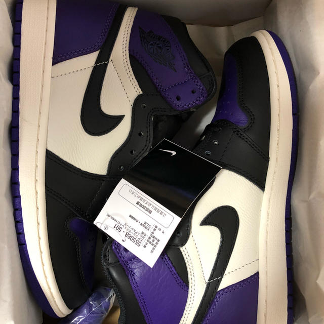 NIKE(ナイキ)のJORDAN1 COURT PURPLE メンズの靴/シューズ(スニーカー)の商品写真