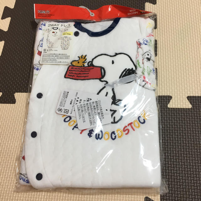 SNOOPY(スヌーピー)の2WAYドレス スヌーピー キッズ/ベビー/マタニティのベビー服(~85cm)(カバーオール)の商品写真