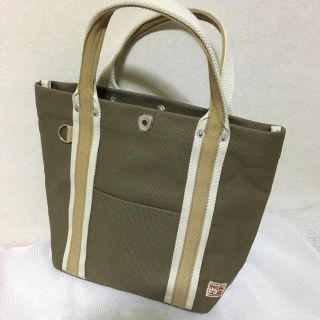 帆布工房  LINEトートバッグ  カーキ色(トートバッグ)