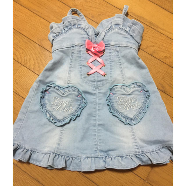 EARTHMAGIC(アースマジック)のジャンパースカート キッズ/ベビー/マタニティのキッズ服女の子用(90cm~)(スカート)の商品写真