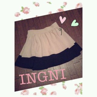 イング(INGNI)のINGNI♥ﾊﾞｲｶﾗｰﾐﾆﾌﾚｱｰsk(ミニスカート)