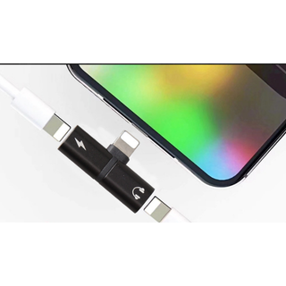 iPhone 2in1 ライトニング 変換 アダプタ (バッテリー/充電器)
