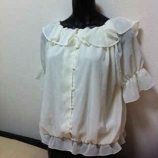 イング(INGNI)のボリュームシフォントップス♡(カットソー(半袖/袖なし))