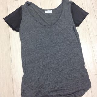 ザラ(ZARA)の異素材使いTシャツ(Tシャツ(半袖/袖なし))