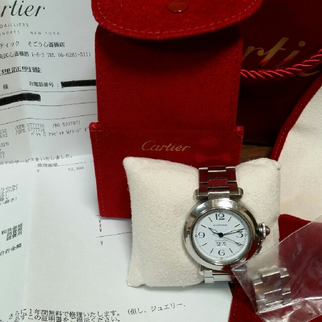 7月中値下げ【Cartier】カルティエ パシャC 自動巻き腕時計 稼働