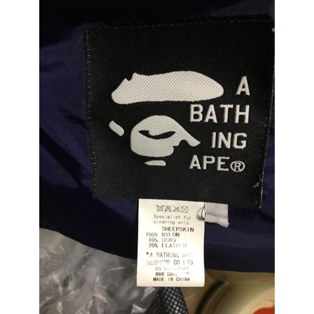 A BATHING APE(アベイシングエイプ)のape レザーダウン   メンズのジャケット/アウター(ダウンジャケット)の商品写真