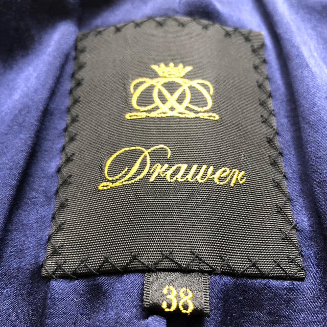 Drawer(ドゥロワー)のdrawer ドゥロワー ノーカラーコート 38 レディースのジャケット/アウター(ロングコート)の商品写真