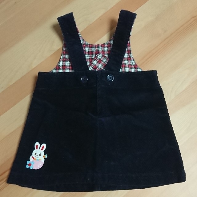 mikihouse(ミキハウス)の80センチ ミキハウス ジャンパースカート キッズ/ベビー/マタニティのベビー服(~85cm)(スカート)の商品写真