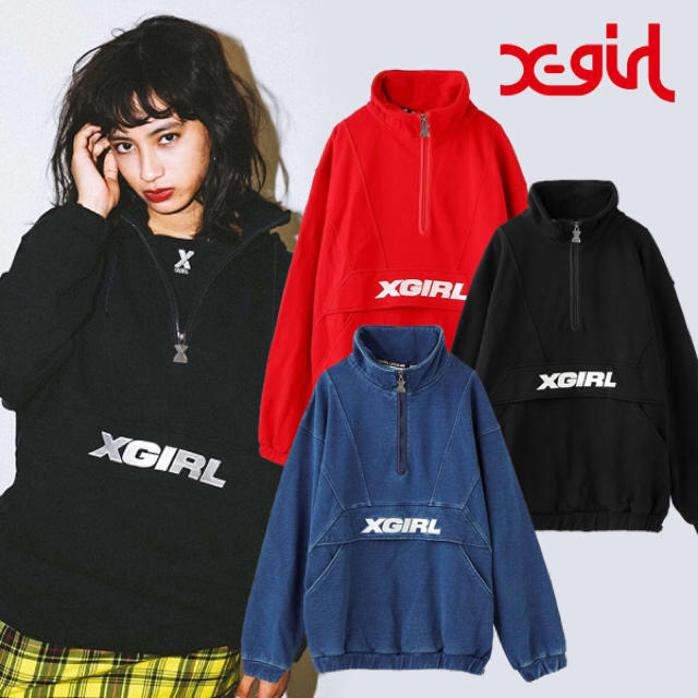 X-girl - xgirl ANORAK SWEAT TOPの通販 by マリオカ｜エックスガール ...