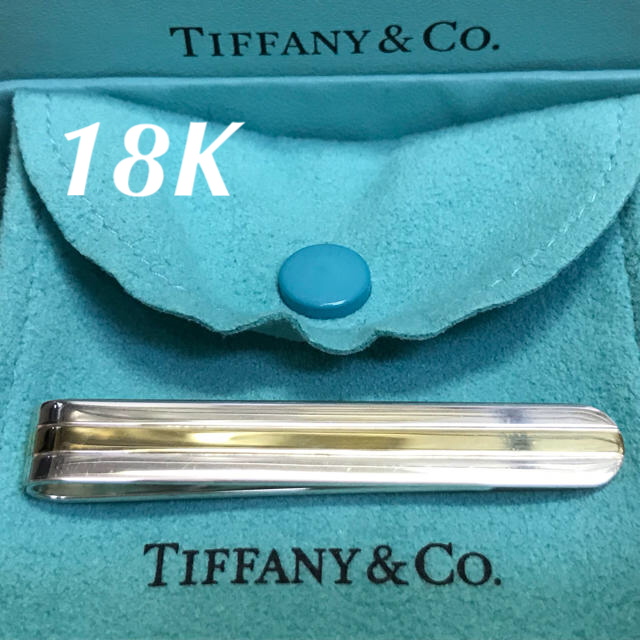 18K 750 ティファニー ストライプ ネクタイピン タイピン タイバー | フリマアプリ ラクマ