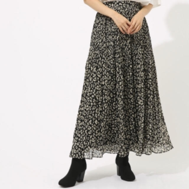 AZUL by moussy(アズールバイマウジー)のレオパードスカート レディースのスカート(ロングスカート)の商品写真