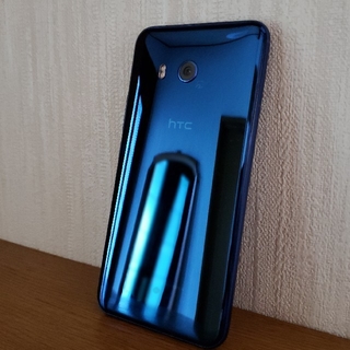 ハリウッドトレーディングカンパニー(HTC)の美品 HTC U11 HTV33 au サファイア ブルー 訳あり美品(スマートフォン本体)