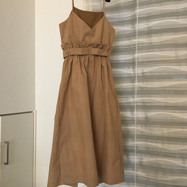 ZARA(ザラ)のザラ ベルト付きストラップワンピース レディースのワンピース(ロングワンピース/マキシワンピース)の商品写真