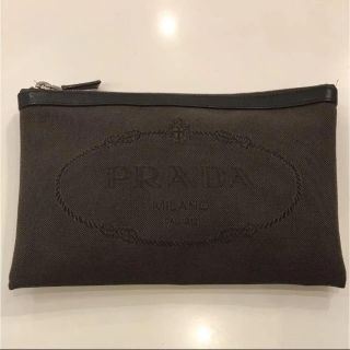 プラダ(PRADA)のとみー様専用！！プラダ！クラッチバッグ！黒×茶色(セカンドバッグ/クラッチバッグ)