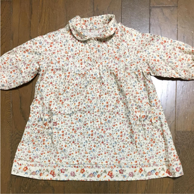 langkah様専用 花柄ワンピース 100 キッズ/ベビー/マタニティのキッズ服女の子用(90cm~)(ワンピース)の商品写真