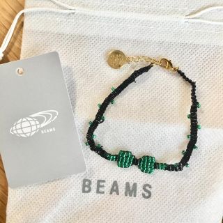 ビームス(BEAMS)の【未使用】BEAMS リボンビーズブレスレット(ブレスレット/バングル)