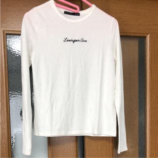 ヘザー(heather)の長袖白Tシャツ(Tシャツ(長袖/七分))