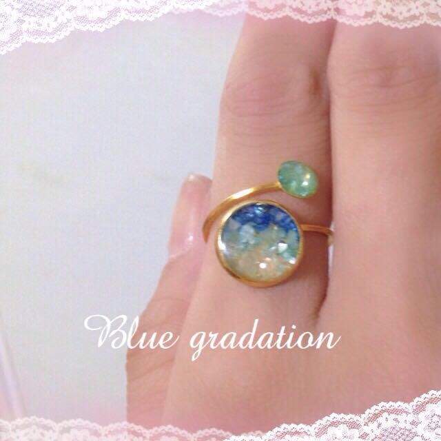 Blue gradation リング レディースのアクセサリー(リング(指輪))の商品写真