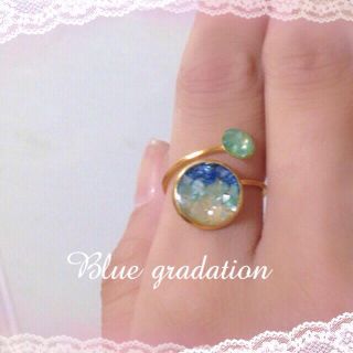 Blue gradation リング(リング(指輪))