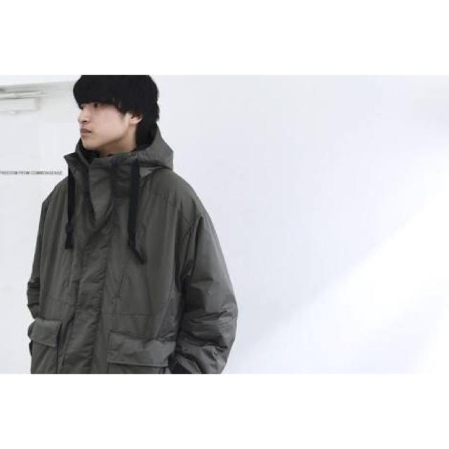 MIN 14aw HOODED COAT size2 NEONSIGN