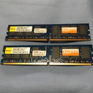 DDR2メモリ ELIXIR PC2-6400 2GB×2枚 計4GB(PC周辺機器)