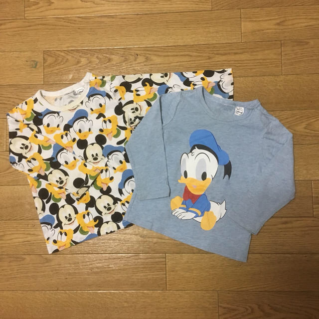 H&M(エイチアンドエム)のH&M ロンT ディズニー 2枚組 キッズ/ベビー/マタニティのベビー服(~85cm)(Ｔシャツ)の商品写真