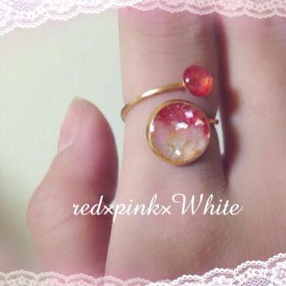 red×pink×White リング(リング(指輪))