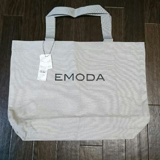 エモダ(EMODA)のEMODA A3キャンバストートバッグ グレー 新品タグ付き(トートバッグ)