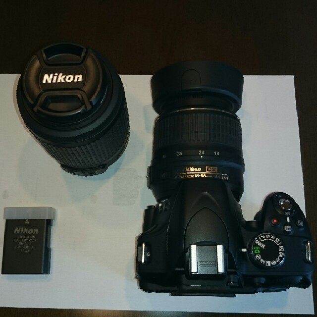 Nikon デジタル一眼レフ D3200ダブルズームキットスマホ/家電/カメラ