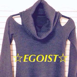 エゴイスト(EGOIST)のEGOIST☆セクシーブラックニット(ニット/セーター)