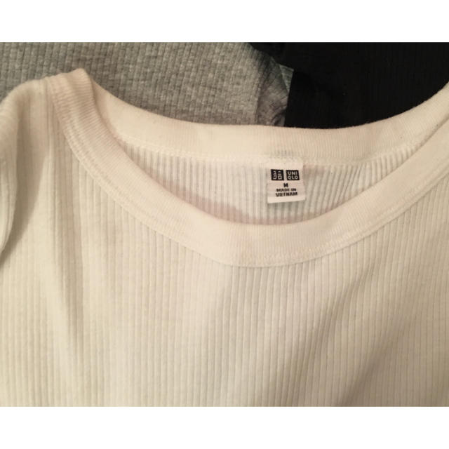 UNIQLO(ユニクロ)のTシャツ ユニクロ リブtシャツ レディースのトップス(Tシャツ(半袖/袖なし))の商品写真