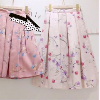 ウィルセレクション(WILLSELECTION)の♡ウィル*ヴィンテージブーケフラワースカート♡(ひざ丈スカート)